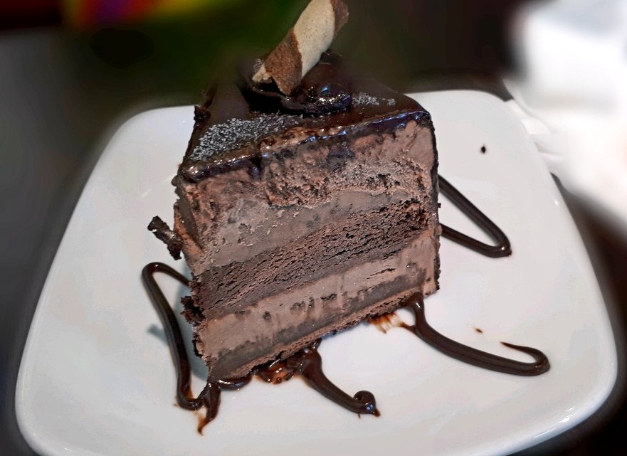A Chocolate Midnight delight cake in Coldstone creamery