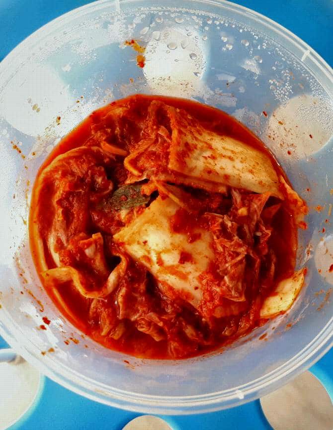 A popular kimchi used in Korean cuisines.