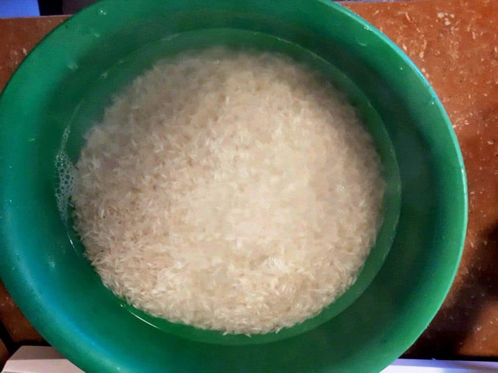 Soaked Basmati Rice