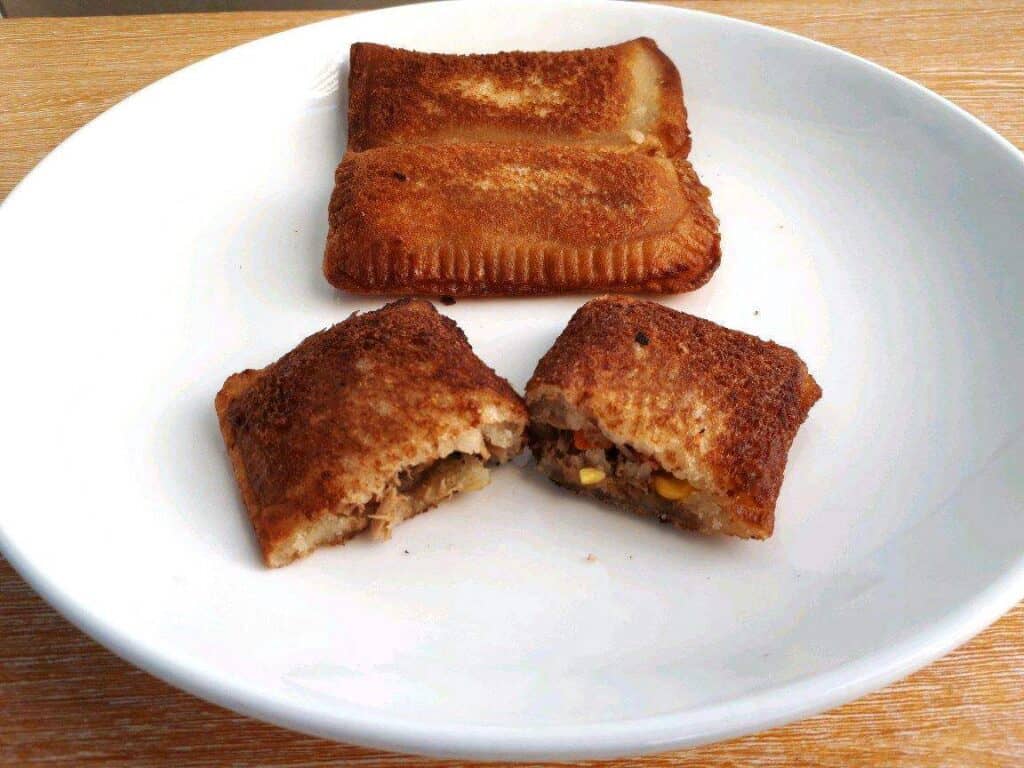 Jollibee Tuna Pie Recipe in a plate